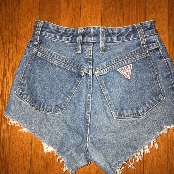 Vintage Guess High-Waisted Jean Shorts - Picture 2 of 4